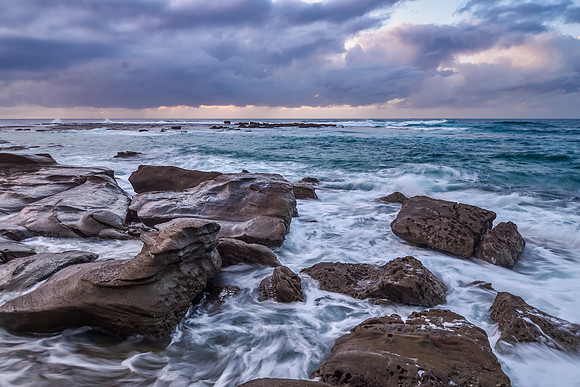 Rocky Daybreak Seascape