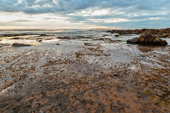Cloudy Sunrise Seascape