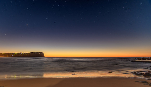 Starry Daybreak Seascape