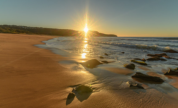 Sunburst Sunrise Seascape