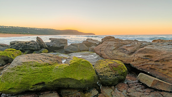 Rocky Sunrise Seascape