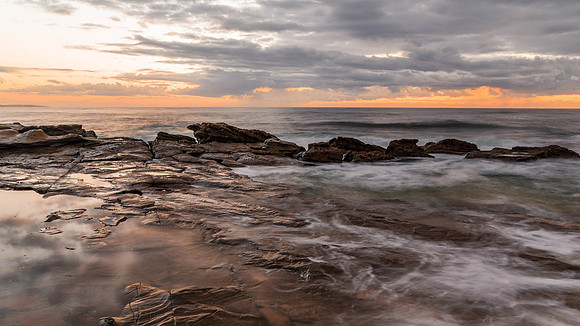 Rocky Daybreak Seascape