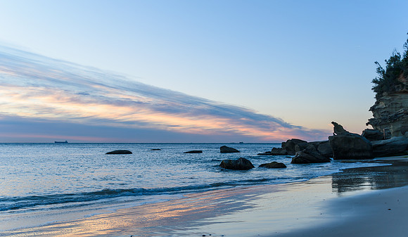 Rocky Daybreak Seascape