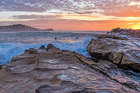 Rocky Sunrise Seascape
