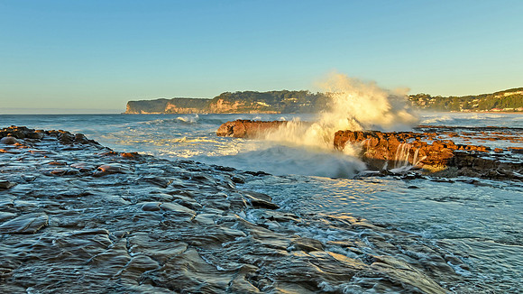 Early Morning Rock Platform Seascape