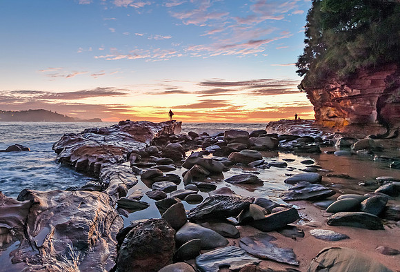 Rocky Sunrise Seascape