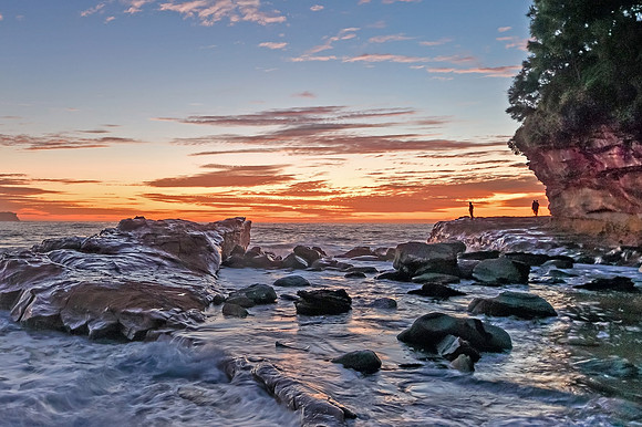 Rocky Sunrise Seascape