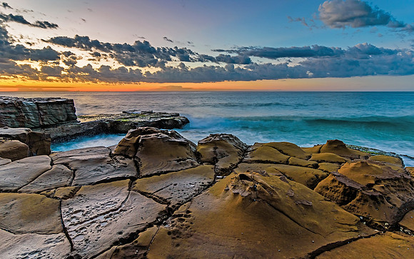 Rock Shelf Seascape