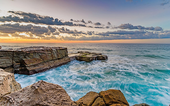 Rock Shelf Seascape