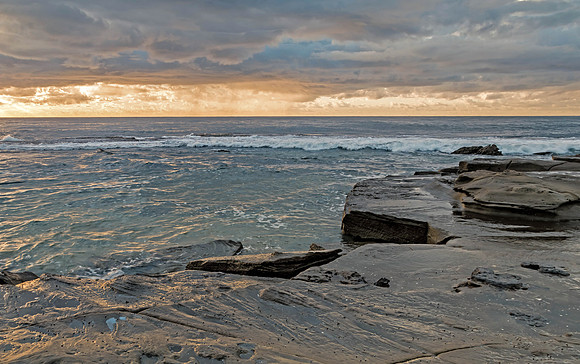 Rocky Sunrise Seascape