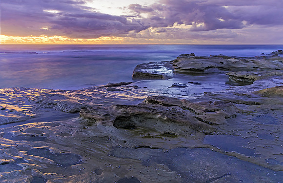 Rocky Daybreak Seascape