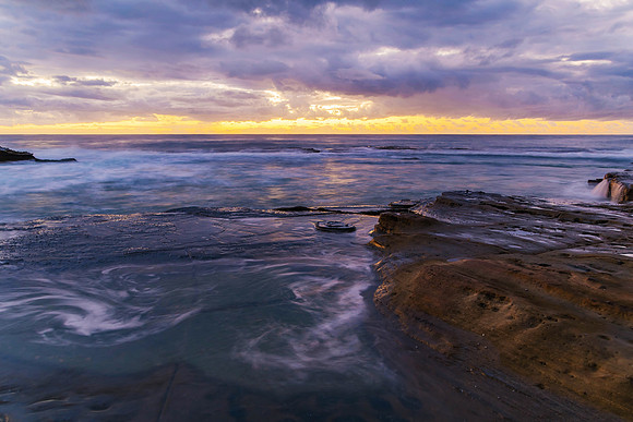 Rocky Daybreak Seascape