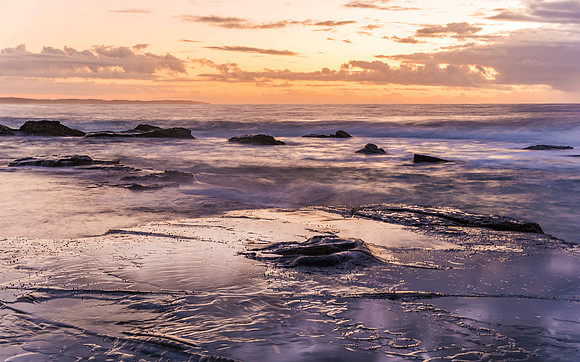 Rocky Daybreak Seascape