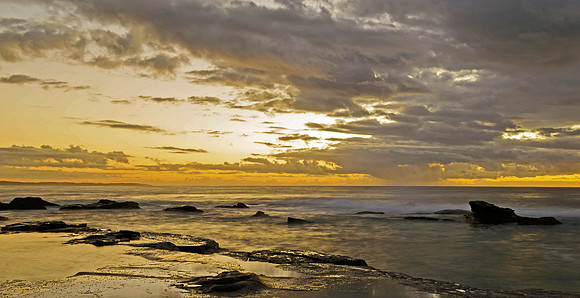 Rocky Daybreak Seascape