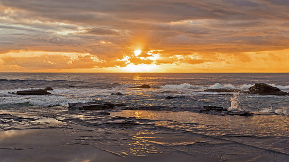 Rocky Sunrise Seascape