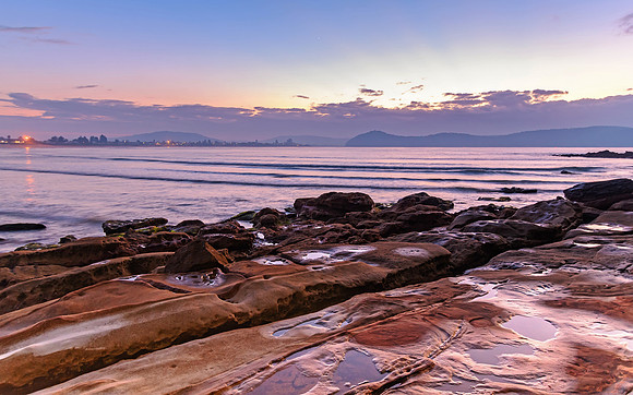 Rocky Daybreak Seascape