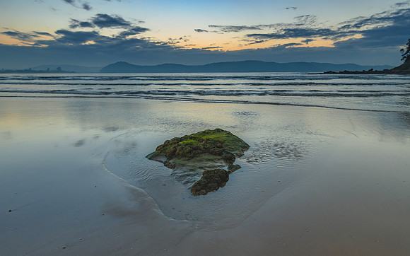Rocky Daybreak Seascape