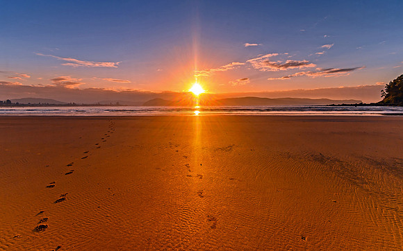 Sunburst Sunrise Seascape