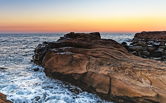 Rocky Sunrise Seascape