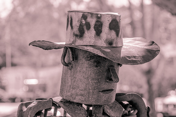 Metal Man in Black and White