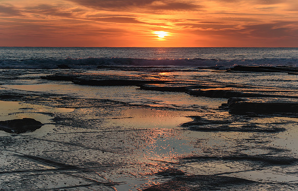 Rocky Sunrise Seascape