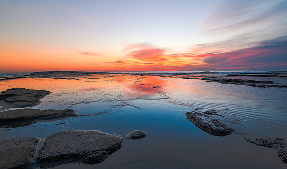 Rocky Daybreak Seascape
