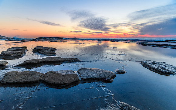 Rocky Daybreak Seascape
