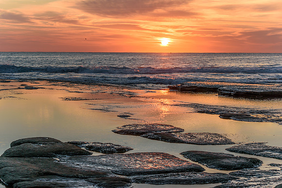 Rocky Sunrise Seascape