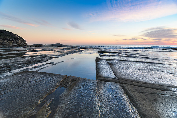 Rocky Daybreak Seascape