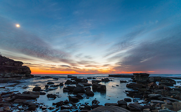 Rocky Daybreak Seascape