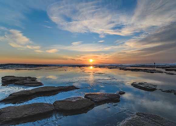 Rocky Sunrise Seascape