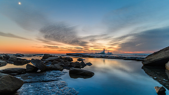 Rocky Daybreak Seascape