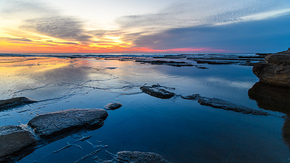 Rocky Daybreak Seascape