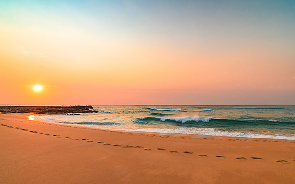 Sunrise at the beach