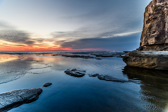 Rocky Daybreak Seascape