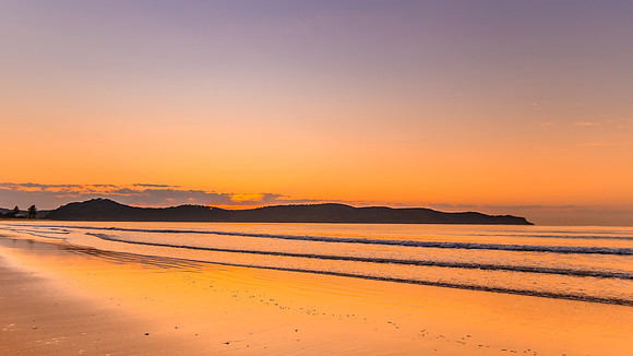 Orange Sunrise Seascape