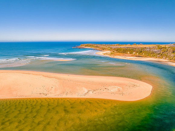 Mallacoota Inlet where the sea meets the river