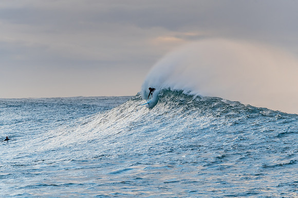 Surfs up - surfing seascape with a large swell