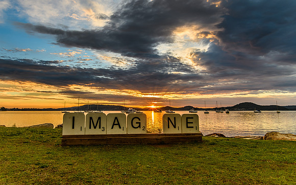 IMAGINE Sunrise Waterscape over the Bay