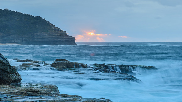 Overcast Daybreak Seascape