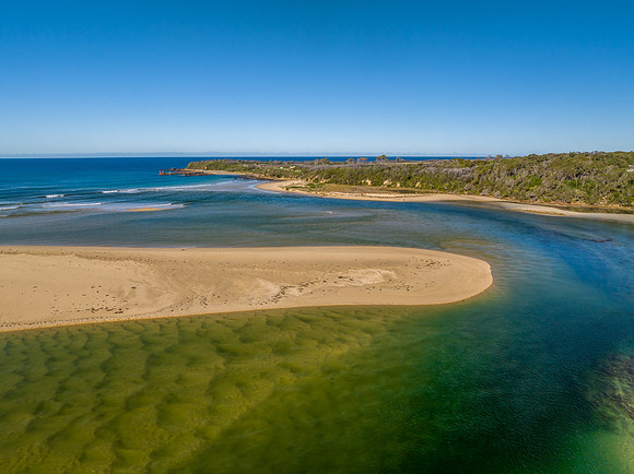Mallacoota Inlet where the sea meets the river