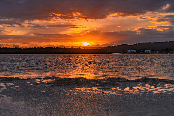 Overcast Sunrise Waterscape