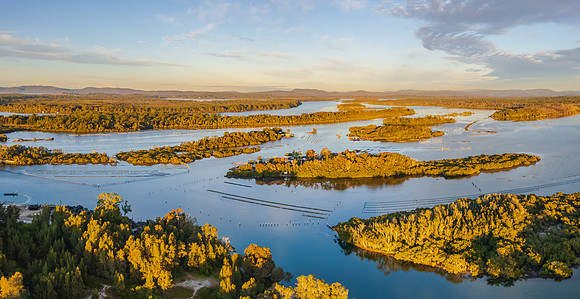 Ohmas Bay Sunrise Panorama