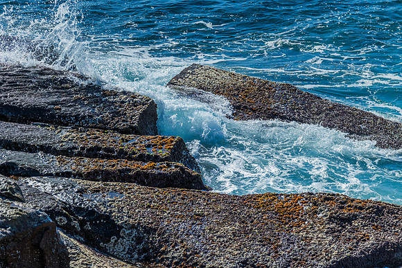 The sea and the rock platform