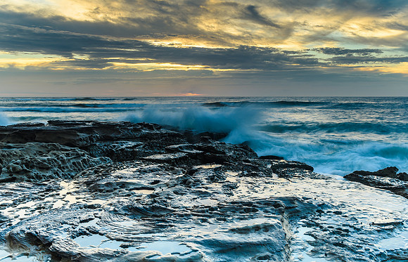 Sunrise Seascape and Splash