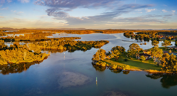 Ohmas Bay Sunrise Panorama