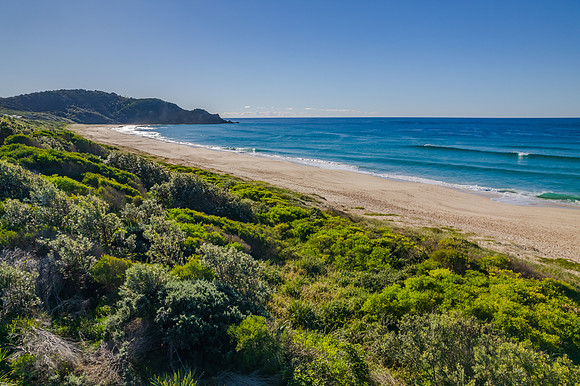 Boomerang Beach Aerial Morning Seascape
