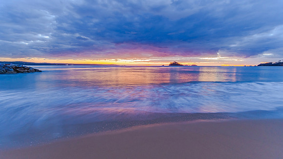 Cloudy Dawn Seascape