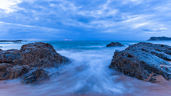 Rocky Dawn Seascape