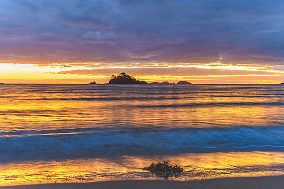 Dawn Seascape with Silhouettes